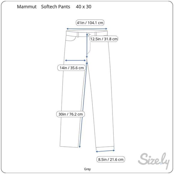 Mammut Grey Softech Pants EUC Men’s 40 x 30 - Picture 12 of 12